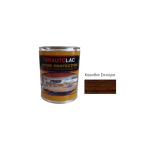 Βερνίκι Ξύλου Κρούστας Brautolac 750ml-Καρυδιά Σκούρα